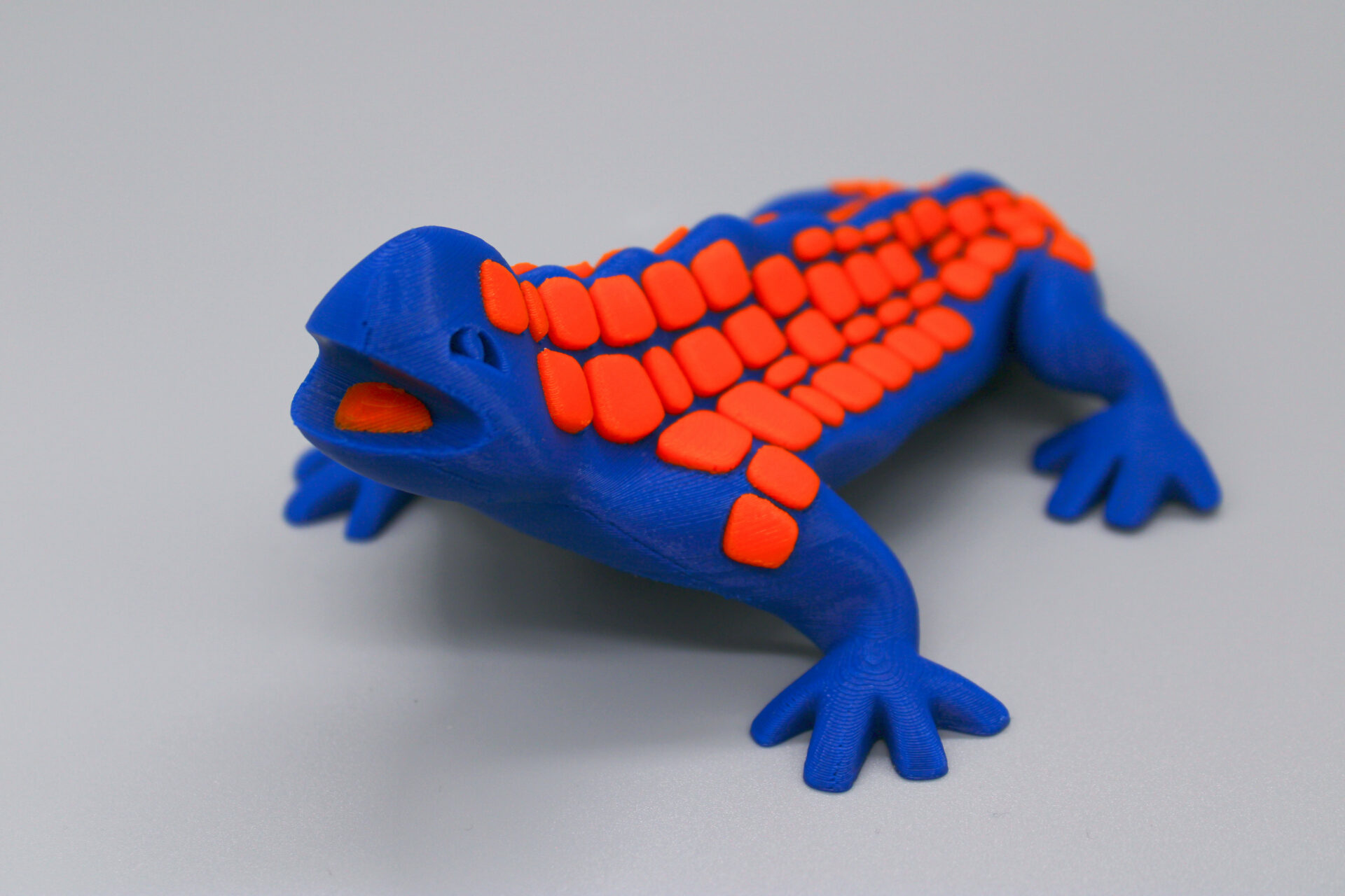 Bright Lizard: Multicolour 3D print